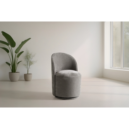 LA Furniture Correa Modern Dove Grey Fabric Swivel Dining Chair VGKK-KF.Y1179-DOVE Contemporary Style by Vig Furnitrue Number 82270 Catch Home Goods