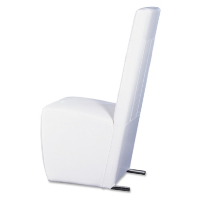 LA Furniture Maud Modern White Leatherette Dining Chair VGUN0020-WHT Contemporary Style by Vig Furnitrue Number 11500Z Catch Home Goods