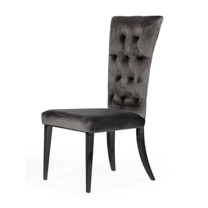 LA Furniture Darley Modern Grey Velvet Dining Chair Set of 2 VGZAY623-GRY Contemporary Style by Vig Furnitrue Number 77016Z Catch Home Goods