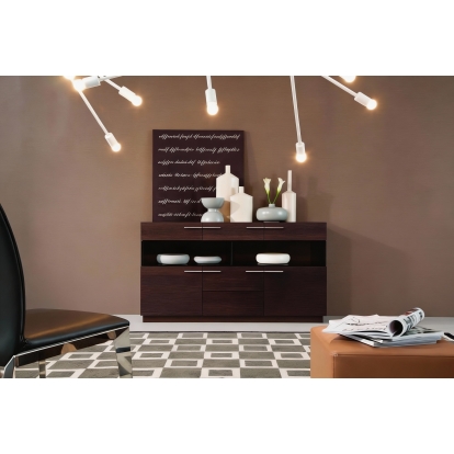 LA Furniture Daytona Modern Brown Oak Buffet VGWCB522-1 Contemporary Style by Vig Furnitrue Number 15357 Catch Home Goods