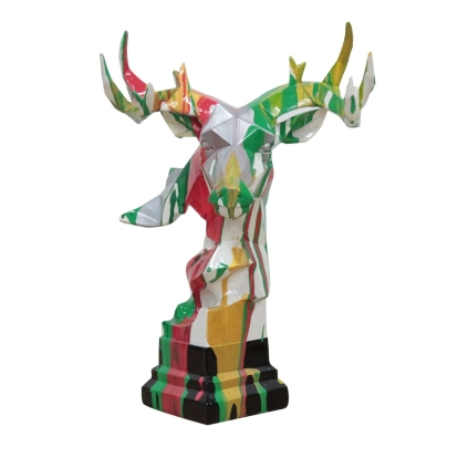 LA Furniture Deer Head Multicolor Geometric Sculpture VGTHPC095-9 Contemporary Style by Vig Furnitrue Number 78012 Catch Home Goods