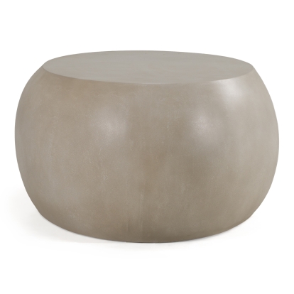 LA Furniture Denny Modern Beige Concrete Oval Coffee Table VGGR-675466-SAND Contemporary Style by Vig Furnitrue Number 85687 Catch Home Goods