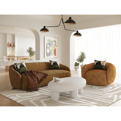 LA Furniture Norris Modern Mustard Fabric Sofa VGKK-KF.2823-SOFA-MUS Contemporary Style by Vig Furnitrue Number 81153 Catch Home Goods