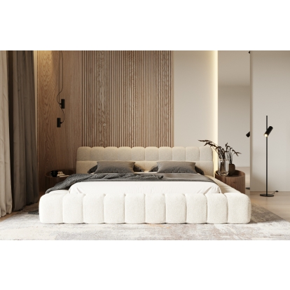 LA Furniture Tyree Modern Tufted Off-White Fabric Bed VGOD-DY-22116-BED Contemporary Style by Vig Furnitrue Number 81051|81051A|81052|81052A Catch Home Goods
