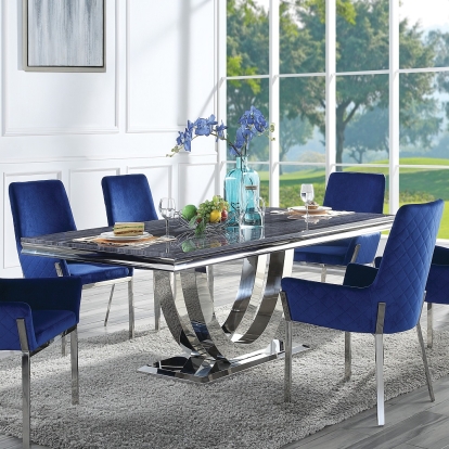 Acme Cambrie Dining Table with Engineered Stone Top Model DN00221