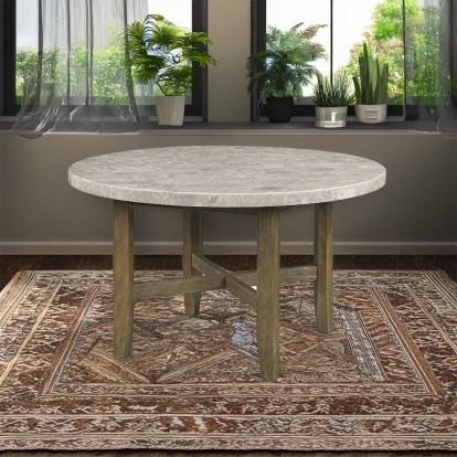 Acme Karsen Dining Table with Marble Top Model DN01449