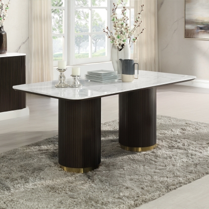 Acme Clayten Dining Table with Marble Top Model DN03940