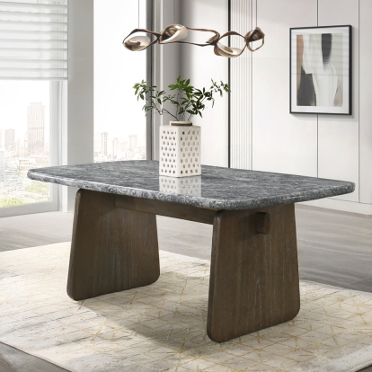 Acme Dillon Dining Table with Natural Marble Top Model DN04815