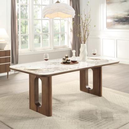 Acme Harvey Dining Table with Ceramic Top Model DN06130