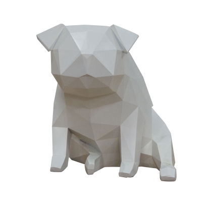 LA Furniture Dog Geometric White Sculpture VGTHDS0069-7 Contemporary Style by Vig Furnitrue Number 78017 Catch Home Goods