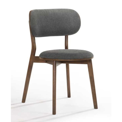 LA Furniture Donald Modern Dark Grey & Walnut Dining Chair (Set of 2) VGMAMI-966-X Contemporary Style by Vig Furnitrue Number 77938Z Catch Home Goods