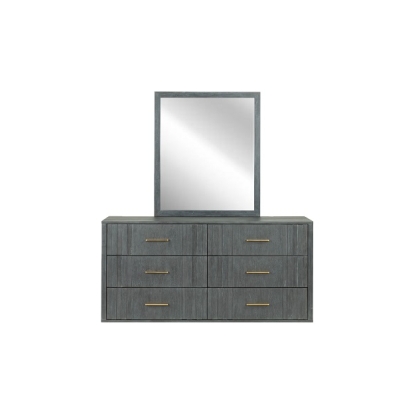LA Furniture Manchester- Contemporary Dark Grey Mirror VGWD-HLF2-TBMR Contemporary Style by Vig Furnitrue Number 79785 Catch Home Goods