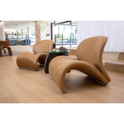 LA Furniture Donovan Modern Brown Leather Accent Chair VGOD+ZW-21106-BRN Contemporary Style by Vig Furnitrue Number 81605|81605A Catch Home Goods