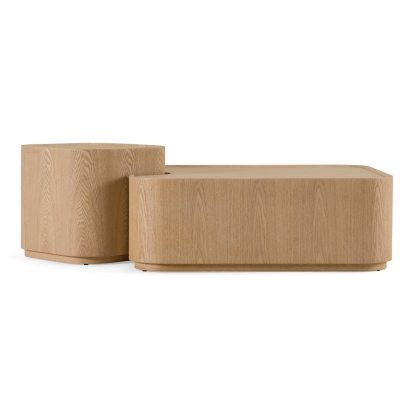 LA Furniture Quillen Modern Natural Ash Nesting Coffee Table Set VGOD-LZ-408C-SET Contemporary Style by Vig Furnitrue Number 85827 Catch Home Goods