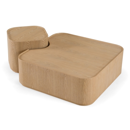 LA Furniture Quillen Modern Natural Ash Nesting Coffee Table Set VGOD-LZ-408C-SET Contemporary Style by Vig Furnitrue Number 85827 Catch Home Goods