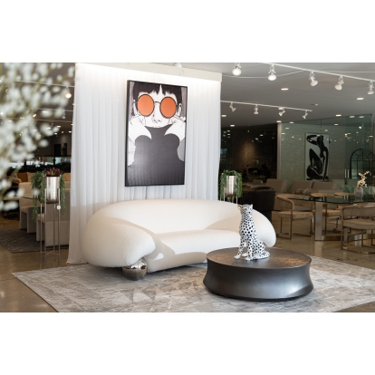 LA Furniture Fortune Contemporary White Fabric Sofa VGFA-SF2002-1-WHT Contemporary Style by Vig Furnitrue Number 83080 Catch Home Goods