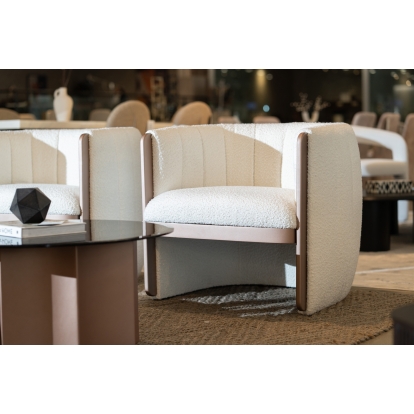 LA Furniture Joselyn Modern Cream Fabric Accent Chair VGOD-ZW-22051-CH Contemporary Style by Vig Furnitrue Number 80040 Catch Home Goods