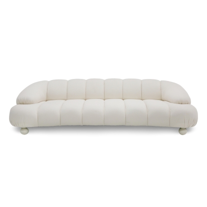 LA Furniture Duran Contemporary White Fabric 4-Seater Sofa VGOD-ZW-23002A-SOFA-WHT Contemporary Style by Vig Furnitrue Number 81047 Catch Home Goods