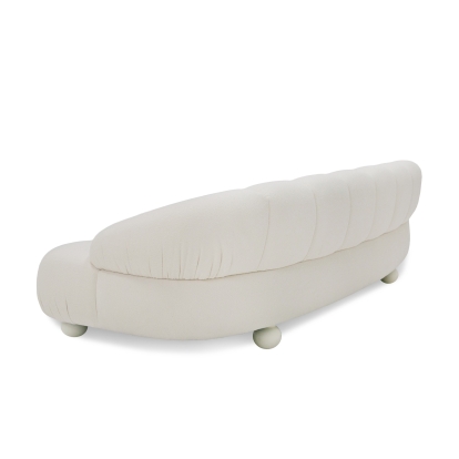 LA Furniture Duran Contemporary White Fabric 4-Seater Sofa VGOD-ZW-23002A-SOFA-WHT Contemporary Style by Vig Furnitrue Number 81047 Catch Home Goods