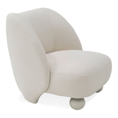 LA Furniture Duran Contemporary White Fabric Accent Chair VGOD-ZW-23056-WHT Contemporary Style by Vig Furnitrue Number 81049 Catch Home Goods