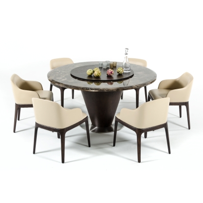 LA Furniture Margot Modern Cream Eco-Leather Dining Chair VGWCE537Y Contemporary Style by Vig Furnitrue Number 15341 Catch Home Goods