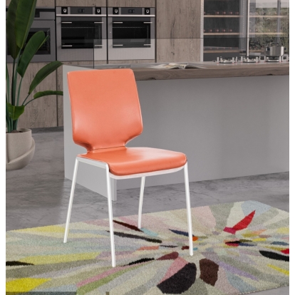 LA Furniture Eileen Modern Cognac Eco-Leather Dining Chair (Set of 2) VGHR3637-COGNAC-DC Contemporary Style by Vig Furnitrue Number 79584Z Catch Home Goods