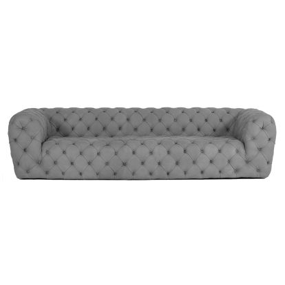 LA Furniture Ellington Italian Grey Nubuck Leather 3-Seater Sofa VGCCRIALTO-GRY-3-S Contemporary Style by Vig Furnitrue Number 83140 Catch Home Goods