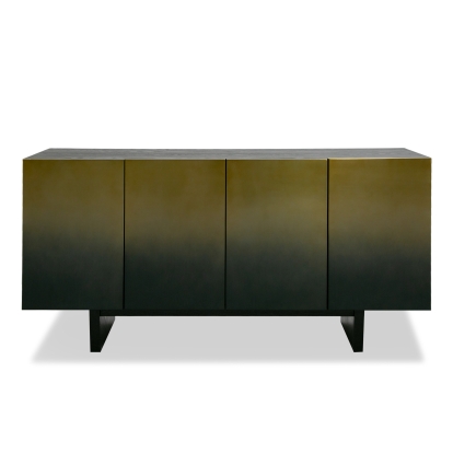 LA Furniture Elmira Glam Black Ash + Gradient Stainless Steel Buffet VGGMW-1658-BUF Contemporary Style by Vig Furnitrue Number 81018 Catch Home Goods