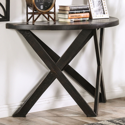 Furniture Of America Culver Rustic Rustic Black Sofa Table Model EM4003BK-S