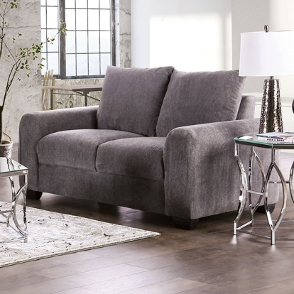 Furniture Of America Dagmar Contemporary Gray Loveseat Model EM6723GY-LV