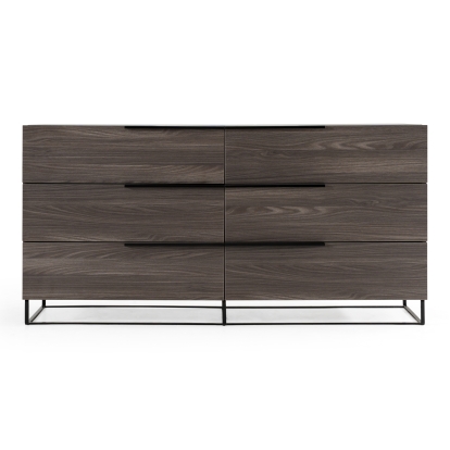 LA Furniture Enzo Italian Modern Grey Oak Dresser VGACENZO-DRS Contemporary Style by Vig Furnitrue Number 72714B Catch Home Goods