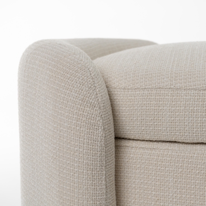 LA Furniture Erin Modern Cream Fabric Storage Ottoman Bench VGRH-RHT-722-CRM Contemporary Style by Vig Furnitrue Number 82492 Catch Home Goods