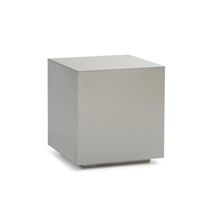 LA Furniture Anvil Modern Brushed Stainless Steel End Table VGVCET8368 Contemporary Style by Vig Furnitrue Number 73434 Catch Home Goods