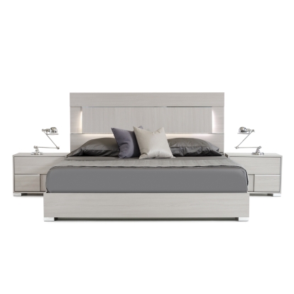 LA Furniture California King Ethan Italian Modern Grey Bed VGACETHAN-BED-CK Contemporary Style by Vig Furnitrue Number 78236 Catch Home Goods