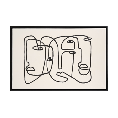 LA Furniture Faces Modern 59" x 35" Painting VGVA-CO2307 Contemporary Style by Vig Furnitrue Number 81953 Catch Home Goods