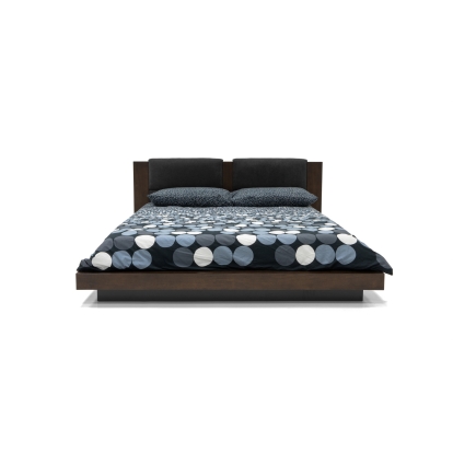 LA Furniture Fantasia Dark Walnut/Dark Grey Bed and Two Nightstands VGWDHL-W01-BED-2NS Contemporary Style by Vig Furnitrue Number 77592|77593 Catch Home Goods