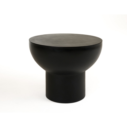LA Furniture Fate Modern Black Concrete End Table VGGR-614055-BLK Contemporary Style by Vig Furnitrue Number 81851 Catch Home Goods