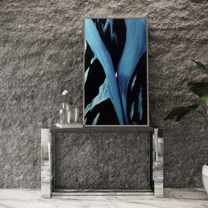 LA Furniture Fauna Modern Grey Elm & Stainless Steel Console Table VGBBBN-2X-GRY Contemporary Style by Vig Furnitrue Number 77967 Catch Home Goods