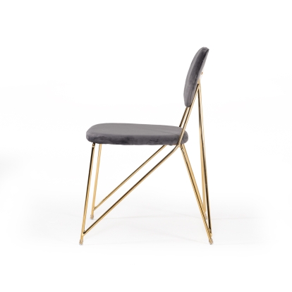 LA Furniture Carol Modern Grey Fabric Dining Chair (Set of 2) VGFH-FDC7020-GRY Contemporary Style by Vig Furnitrue Number 74550Z Catch Home Goods