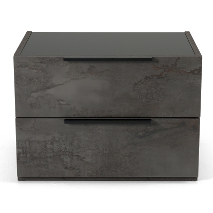 LA Furniture Ferrara Modern Volcano Oxide Grey Nightstand VGACFERRARA-NS Contemporary Style by Vig Furnitrue Number 77876 Catch Home Goods