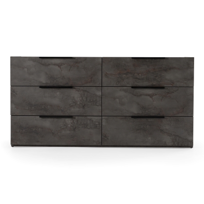 LA Furniture Ferrara Modern Volcano Oxide Grey Dresser VGACFERRARA-DRS Contemporary Style by Vig Furnitrue Number 77877 Catch Home Goods