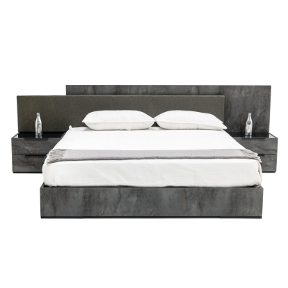 LA Furniture California King Ferrara Modern Volcano Oxide Grey Bedroom Set VGACFERRARA-SET-CK Contemporary Style by Vig Furnitrue Number 81862 Catch Home Goods