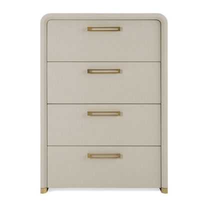 LA Furniture Florence Modern Beige Leatherette + Gold Chest VGVC-J2410-4H Contemporary Style by Vig Furnitrue Number 82678 Catch Home Goods