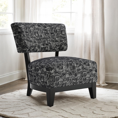 Furniture Of America Aveni Contemporary Black Accent Chair Model FM-AC6008BK