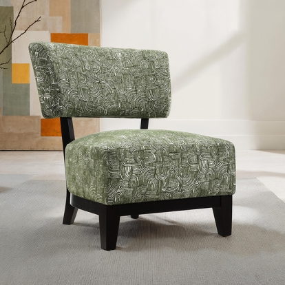Furniture Of America Aveni Contemporary Green Accent Chair Model FM-AC6008GR