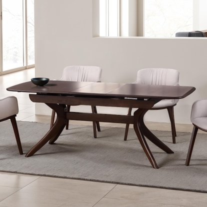 Furniture Of America Hadsten Mid-Century Modern Rich Walnut 78" Dining Table Model FM30004WN-T-78