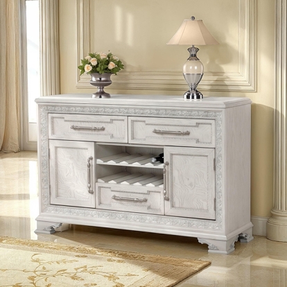 Furniture Of America Stella Mia Traditional Ivory Sideboard Model FM31000WH-SV