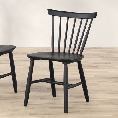 Furniture Of America Beale Mid-Century Modern Black Dining Chair (2/Ctn) Model FM3100BK-SC-2PK