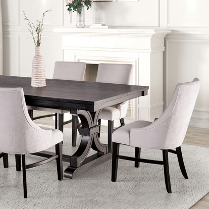 Furniture Of America Gosport Transitional Black Dining Table Model FM3200BK-T