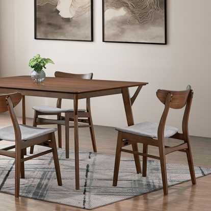 Furniture Of America Skien Mid-Century Modern Walnut Dining Table Model FM3210WN-T